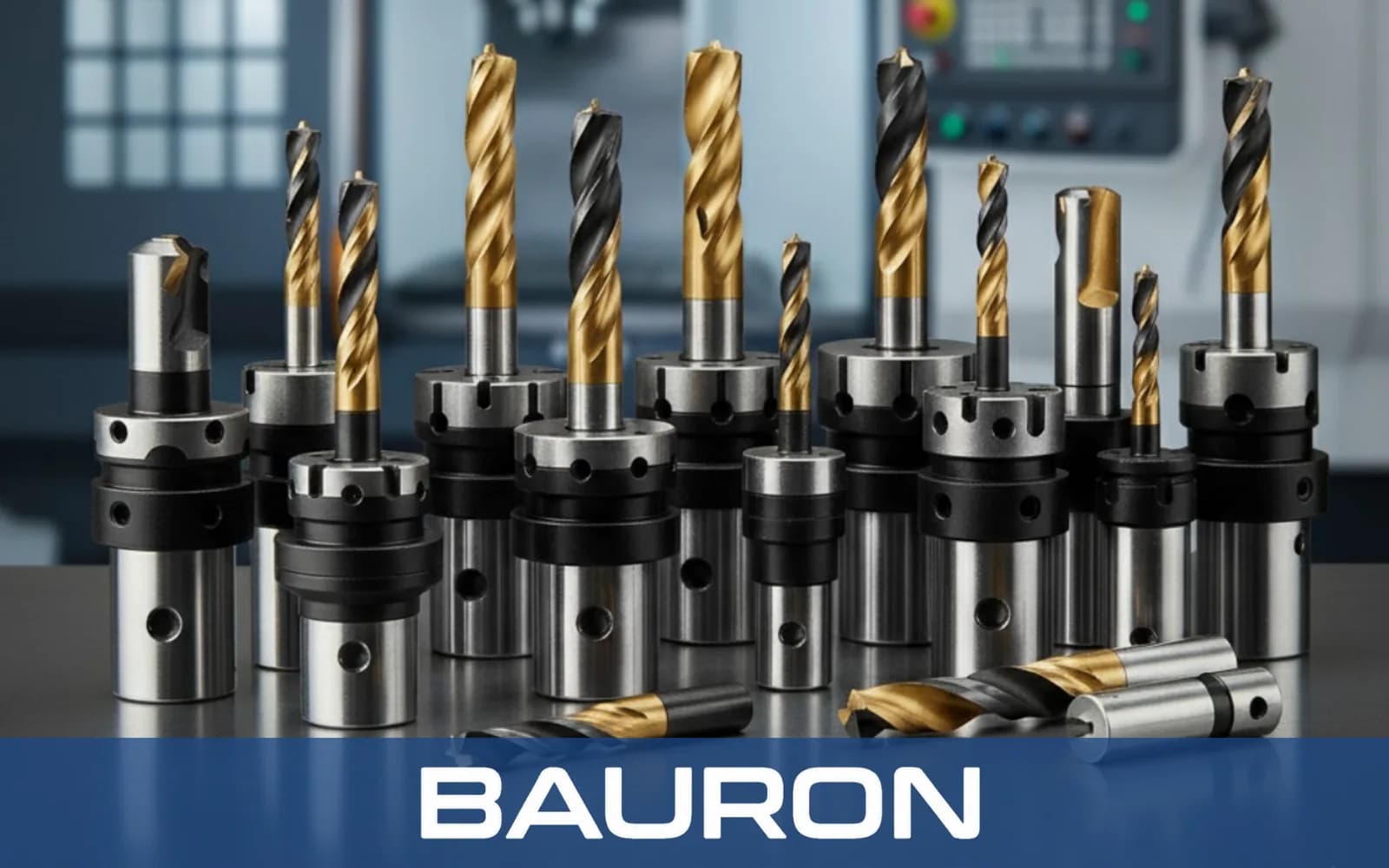 Outils de coupe revêtus montés dans des porte-outils dans un atelier CNC